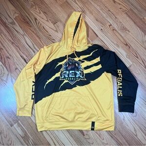 Sector Six Rex Regalis Pro Hoodie Mens Size 2XL Yellow And Black